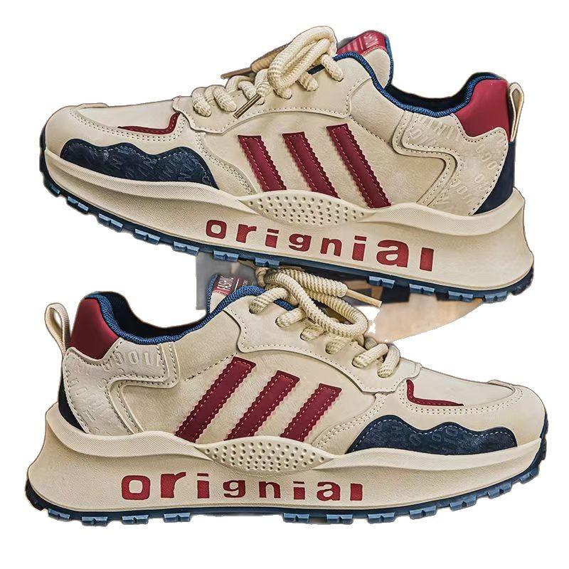 Men's Shoes Retro Dad Shoes 2025 Spring New Comfortable Casual Shoes Breathable Sports Shoes Men's Ultra-light Running Shoes