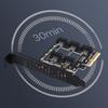 PCI-E 4X to  3.0 pansion Card 5 Full Speed Ports 6Gbps Transfer pansion Hard Drive for Win7 / 8/10 / Linux