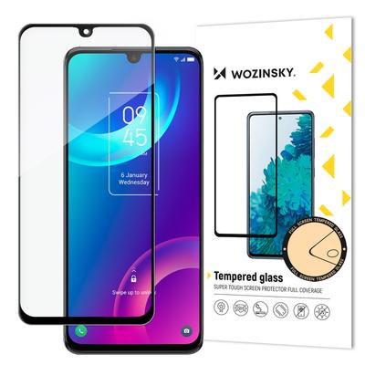 TCL 30 5G Full Screen Protector 9H Durable Tempered Glass with Case Friendly Frame Black