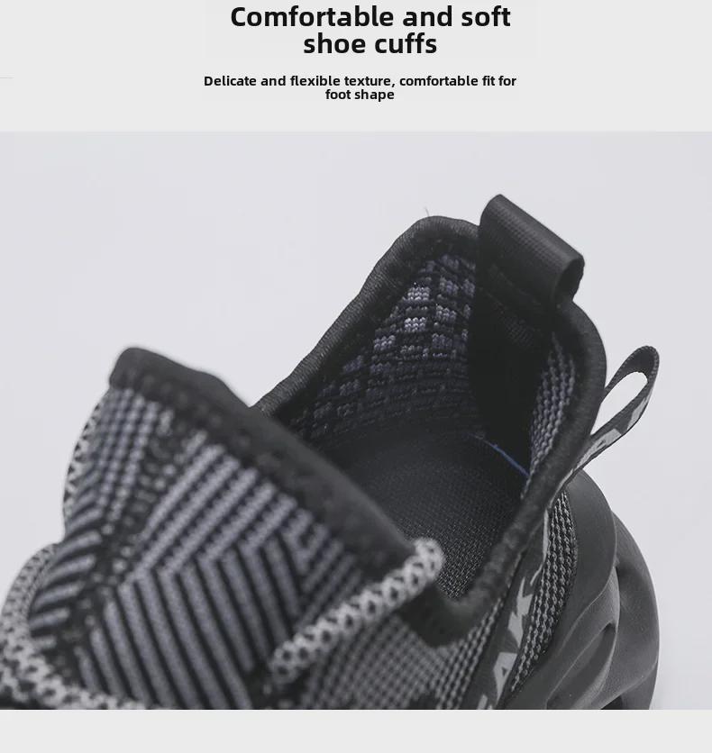 Men's Large Cross-Border Sports Shoes with Fish Scale Blade Design - Youthful, Lightweight, and Fashionable for Running