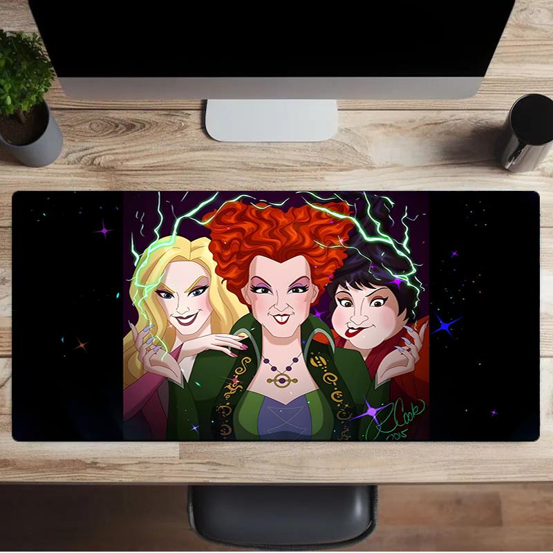 Witch Sisters In The Moonlight Mouse pad, Gaming Mouse Pad, keyboard pad, Desk Decor for computer notebook Fan Gift Birthday Gift