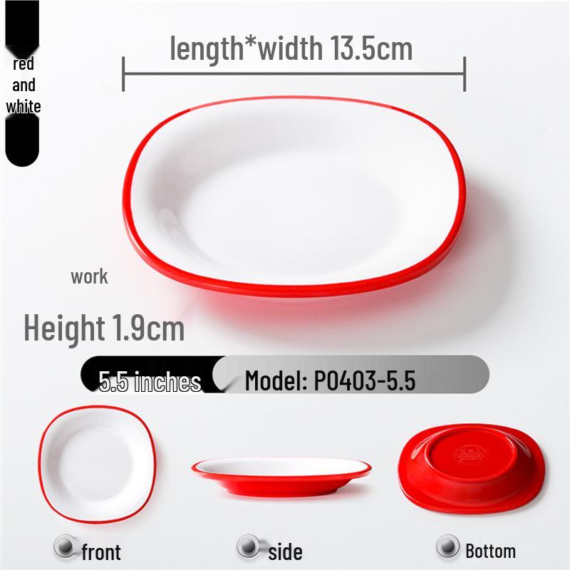 Zweifarbige Melamin-Tischware: Kleines Schalen- und Schalenset für Buffet und Grill-Dipsaucen.