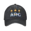 Argentina Flag    Unstructured Baseball Cap Classic Distressed Washed Soccer Fan Snapback Unisex Women Adjustable Hat