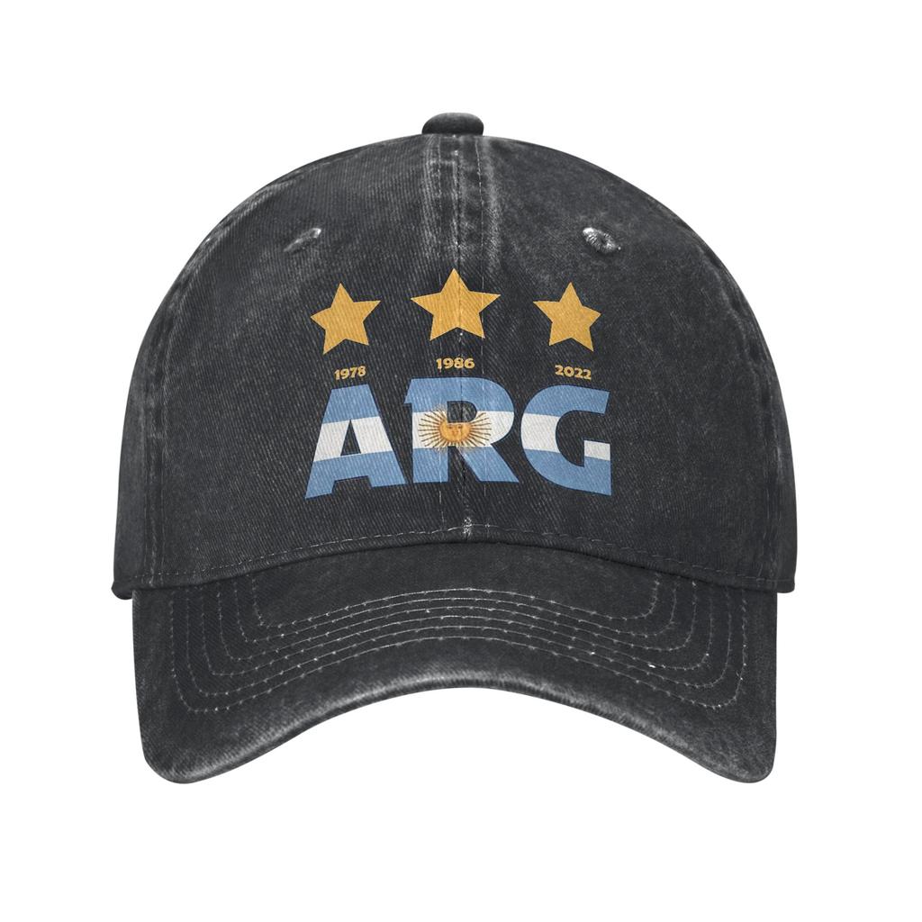 Argentina Flag Unstructured Baseball Cap Classic Distressed Washed Soccer Fan Snapback Unisex Women Adjustable Hat
