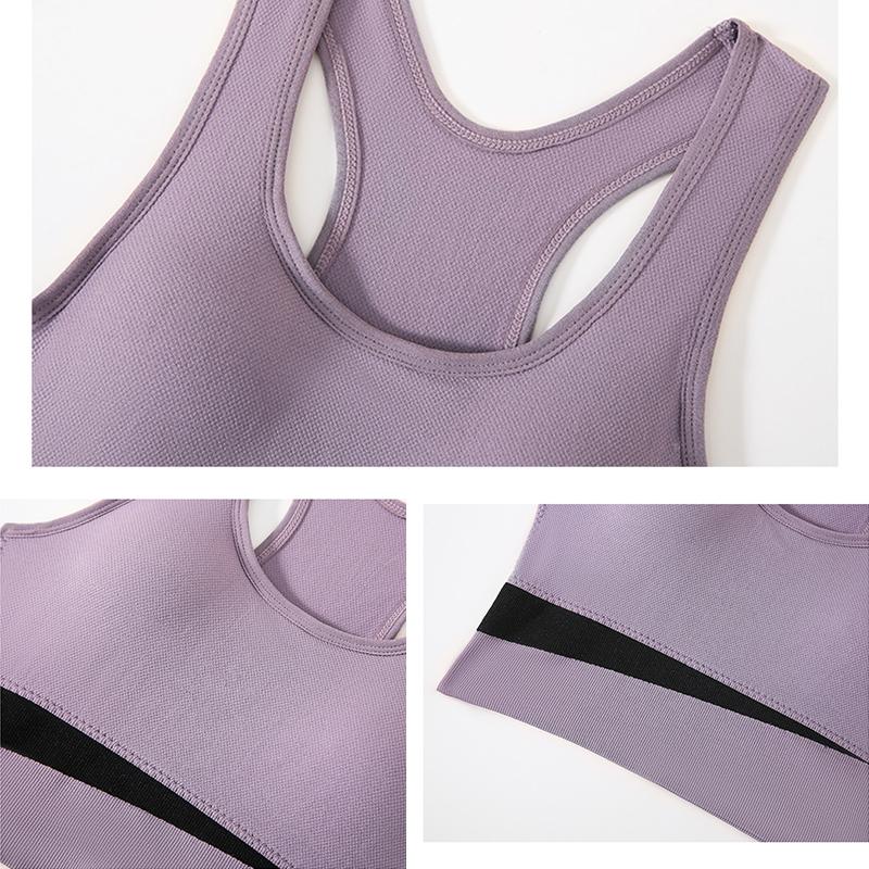 Soutien-gorge de sport pour femmes, résistant aux chocs, Push-Up, gilet de Yoga, sous-vêtements décontractés quotidiens, débardeur à haute élasticité, Lingerie