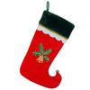 Christmas socks gift bag velvet embroidered elf legs Christmas stockings gift bag fireplace stairs Christmas decoration