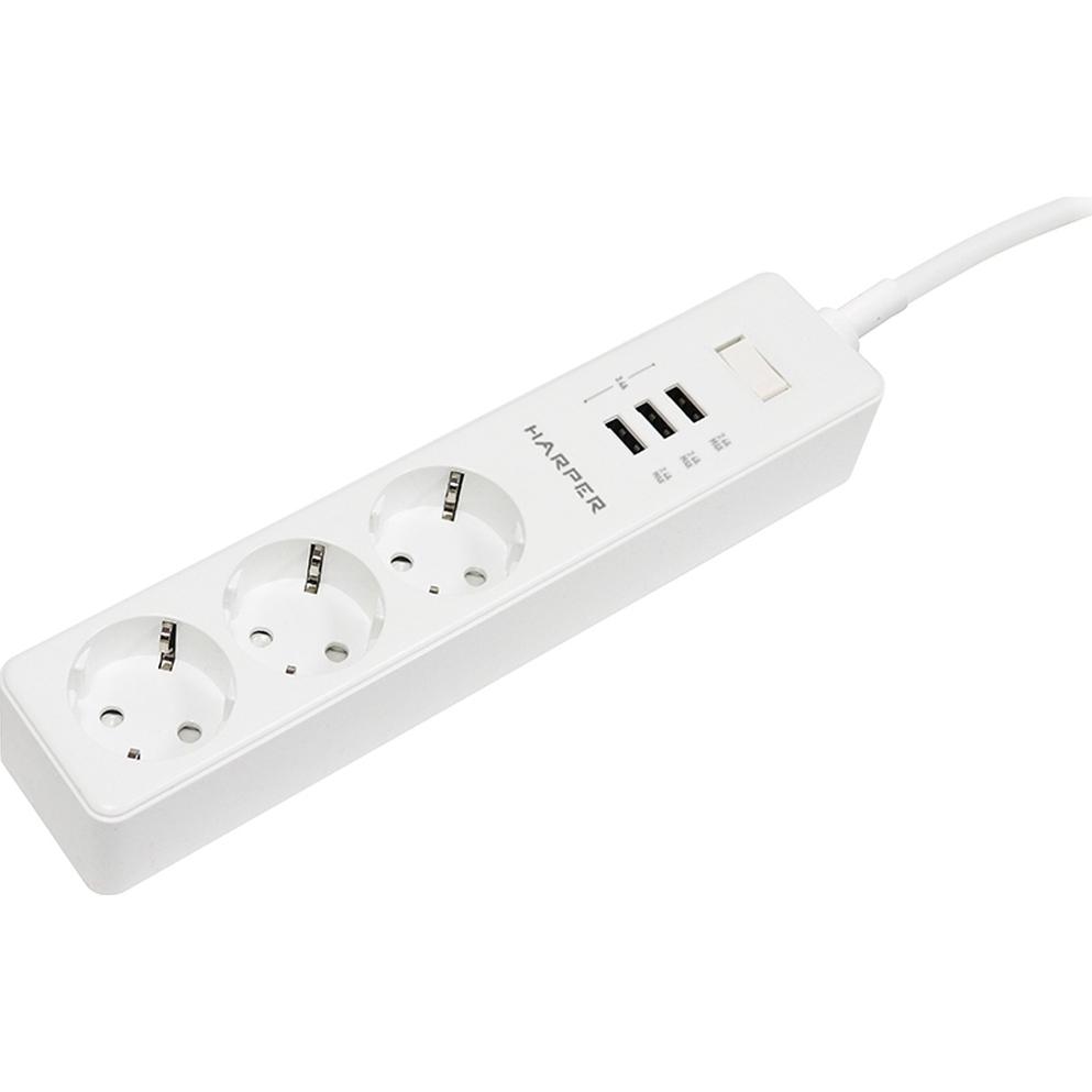 

Сетевой фильтр Harper Uch-315 с зарядкой от USB
