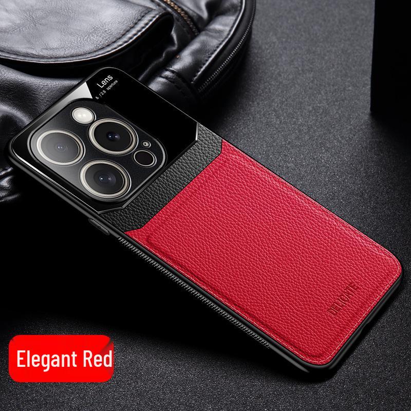 iPhone 16 Pro Max Leather Texture Phone Case - Compatible with iPhone 15, 14, 13, 12, 11, XS