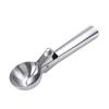 Ice Cream Scoop Stainless Steel Frosted Easy To Clean Thickened Large Caliber Ice Cream Ball Scooper for Cookie Dough L