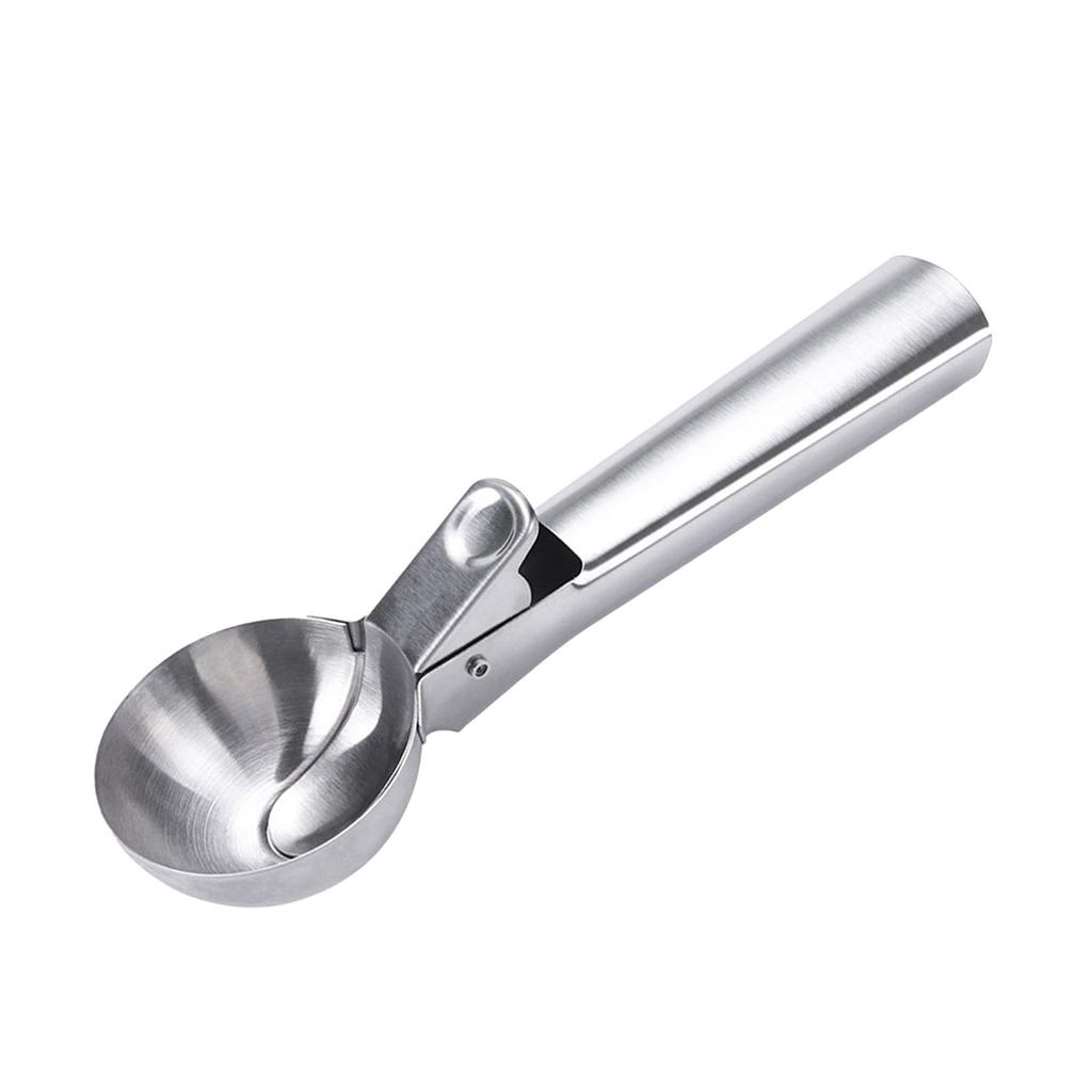 Ice Cream Scoop Stainless Steel Frosted Easy To Clean Thickened Large Caliber Ice Cream Ball