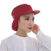 Cappello da Chef Tinta Unita Cotone Traspirante Rete Catering Cameriere Cappello da Cucina per Cucinare