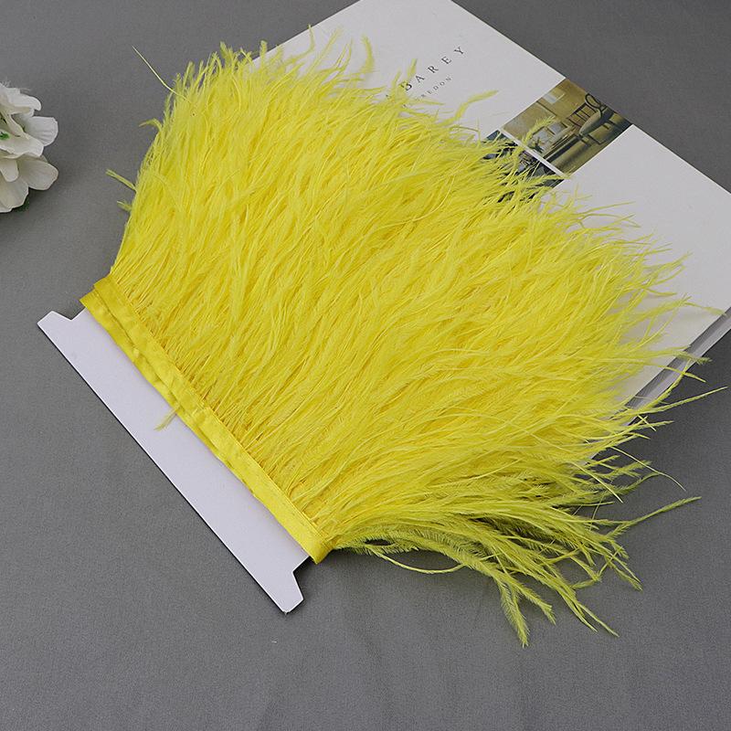 Ostrich Feather Lace Cloth Bandwidth 10-15Cm Stage Performance Clothing Decoration Accessories Lace Feather Ribbon