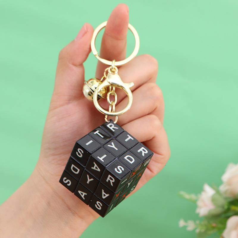 Creative Rubik s Cube Keychain Pendant: Educational & Decorative Pearl Ornament Accessory