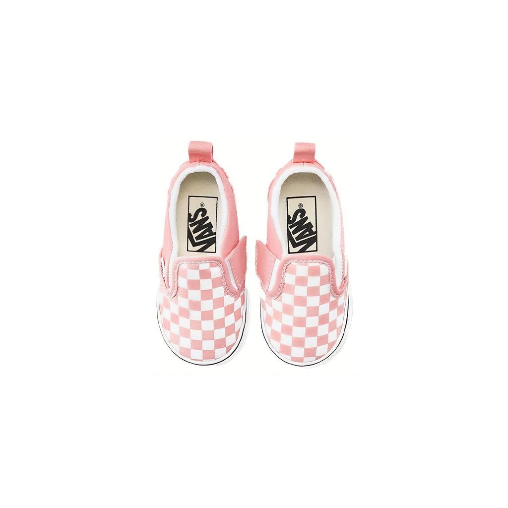 Vans Classic Slip-On V TD Checkerboard - Black White Baby Sneakers VN0A34885GX
