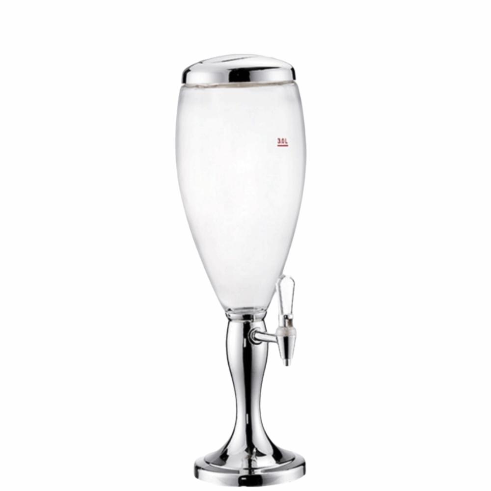 Dual-Head Faucet Beer Dispenser with Icicles Drink Holder Creative Beverage Machine Bar Use