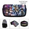 Honkai Star Rail Pencil Bags Large Capacity Zipper Canvas Pencil Cases Silver Wolf Luocha Pom-Pom School Supplies Stationery