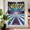 Weezer Müzik Grubu Asılı Bohem Duvar Halısı Asılı Tarot Hippie Duvar Halıları Yurt Ev Dekorasyonu