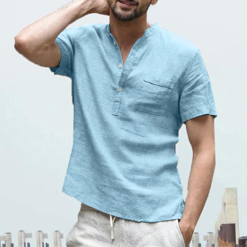 Buy Fashion Casual Mens Baggy Cotton 