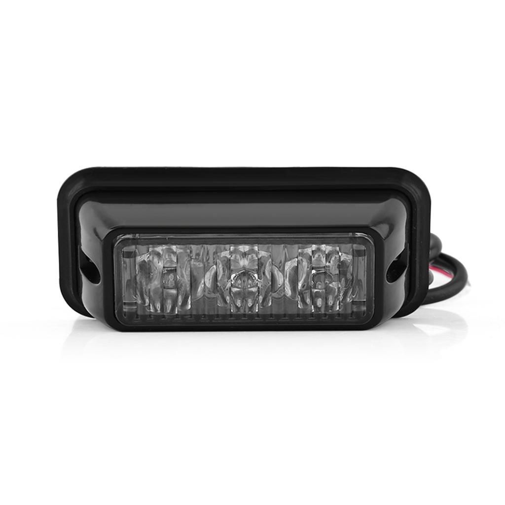 3 LED Car Truck Emergency Strobe Warning Light Hazard Indicator Flash Grille Lamp Red