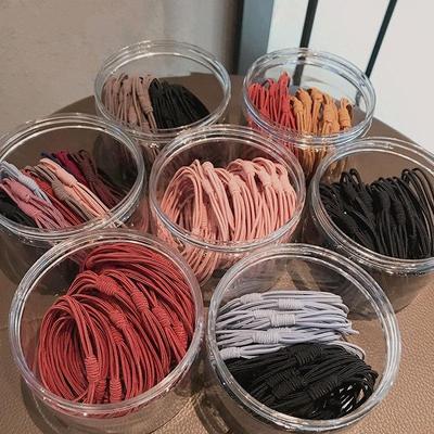 1 Box Hair Accessories Women Rubber Bands Elastic Hair Bands Girls Headband Decorations Ties Ponytail Holder Scrunchy Rope Hair Jewelry