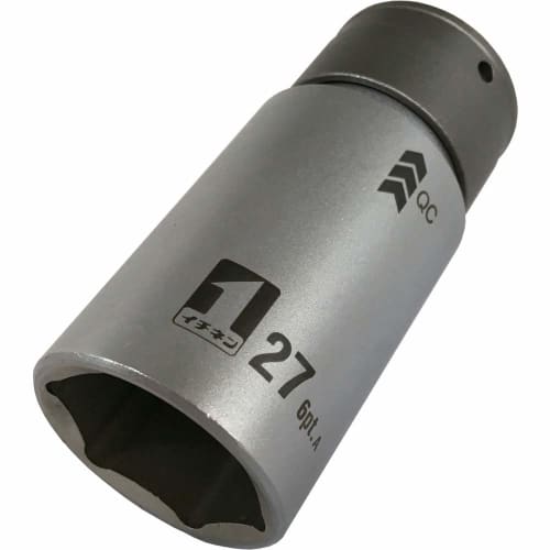 Ichinen Access MUST TOOL IM-4W27-6K QC Socket, Single, 27mm, Hexagonal, 19809, 12.7mm (4-minute) Drive
