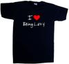 I Love Heart Being Lazy V-Neck T-Shirt