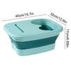 Faltbare Fußbadewanne – tragbares, abgedecktes Becken mit ergonomischem Design, geeignet für Reisen und den Heimgebrauch