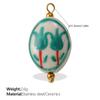 European and American sweet and cool style DIY dopamine ceramic pendant stainless steel plated 18K gold creative jewelry collection