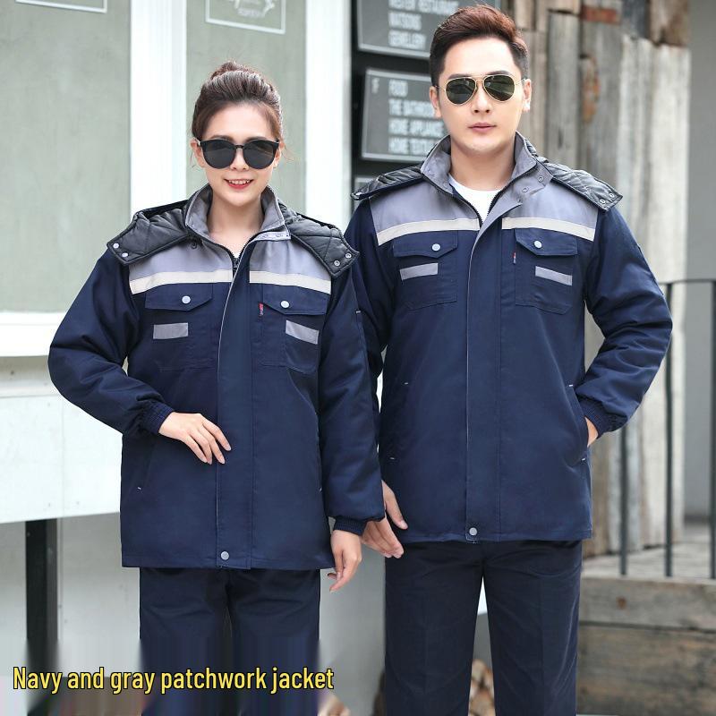 Thick Winter Cotton-Padded Work Jacket for Cold Weather Protection