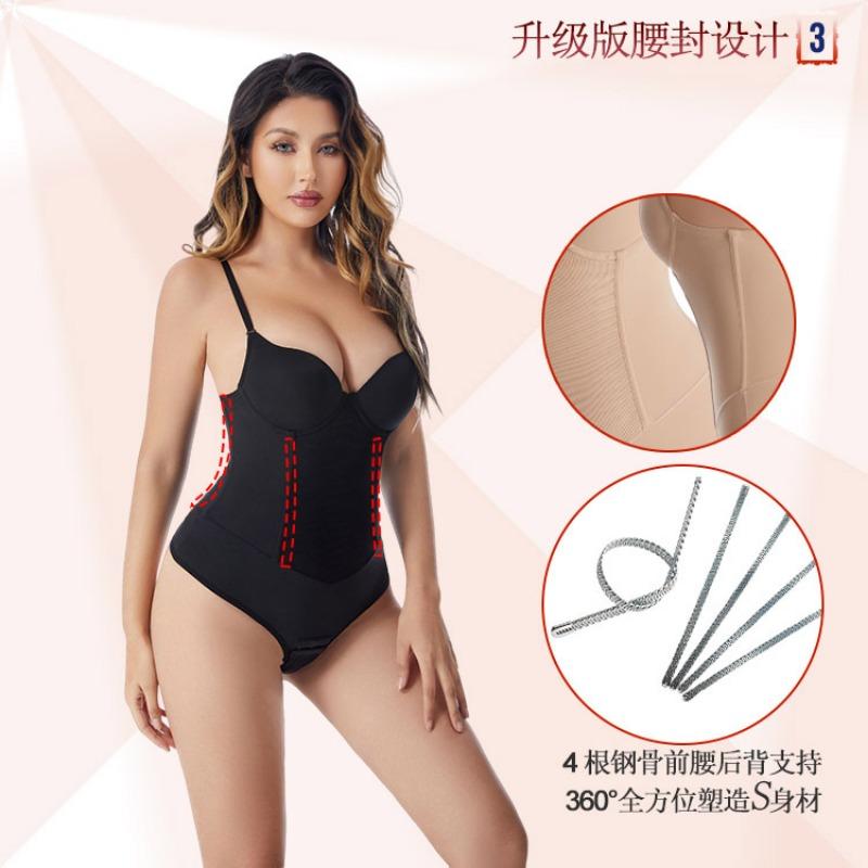 Womens Postpartum Tummy Control Shapewear One Piece Bodysuit With Built In Bra