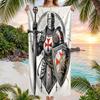 Cross Templars Knight Fashion Beach Towel: Ideal for Summer Adventures Soft, absorbent and quick drying suitable for swimming and bathing