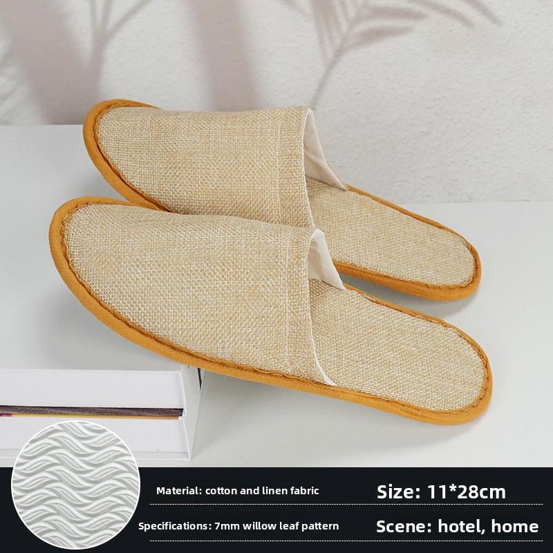 1 Coppia Traspiranti Comode Morbide Quotidiane Leggere Hotel Monouso Elasticità Cotone Antiscivolo Mezza Coppia Pantofole Schiuma