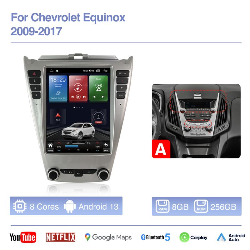 10.4lnch Car Multimedia Player For Chevrolet Equinox 2010-2016 GPS Navigation Radio Android 13 8Core 8+256G Carplay 4G 3