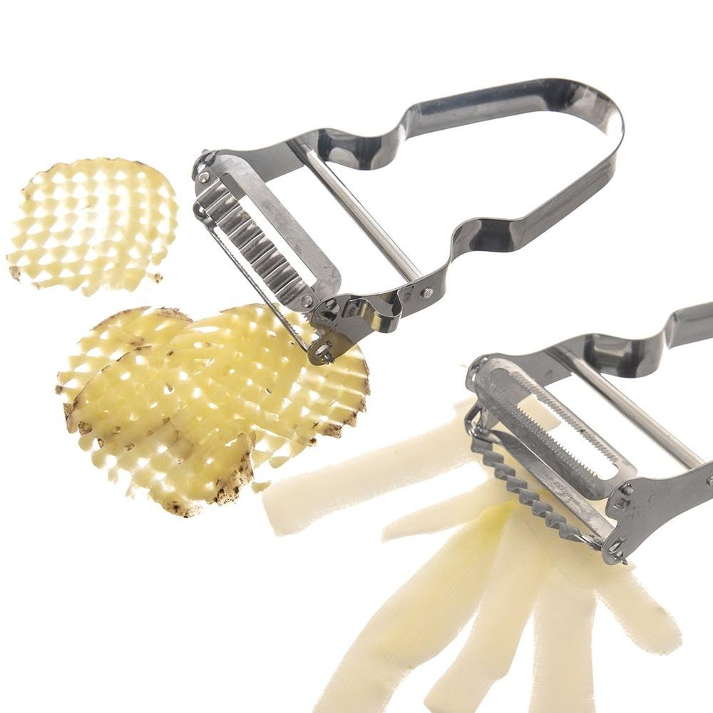 Double steel fruit and vegetable peeler 11.5 cm