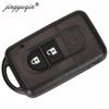 jingyuqin 2Buttons Remote Car key Shell for Nissan Pathfinder Micra Xtrail Qashqai Note NV200 Tida Juke Duke Auto Key Fob Case