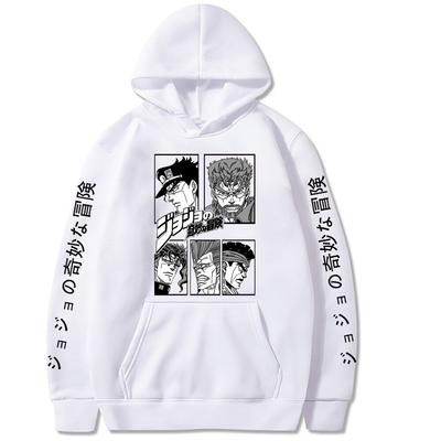 JOJO Bizarre Adventure Hoodie Fashion Pullovers Tops Long Sleeve Sweatshirt Men