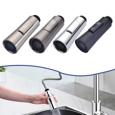 Creative Plastic Faucet Adapter Anti-splash Adjustable Tap Head Pull-out Type Shower Nozzle Sprayer Universal