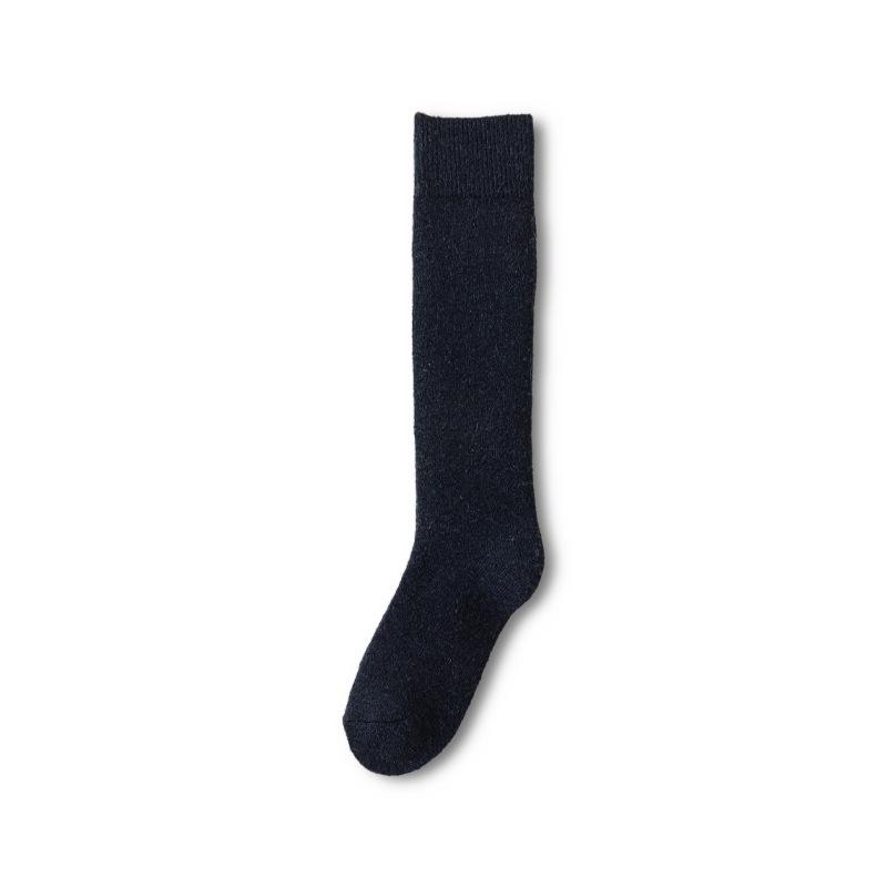 Men's Thick Wool Socks - Warm, Long, High-Top, Plus Velvet for Autumn/Winter