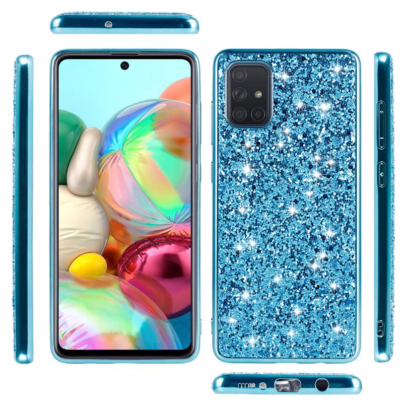 Bling Glitter Sequins Case For Samsung Galaxy S20 Ultra S10 S9 S8 A51 A71 A41 A81 A91 A50 A70 A30 A40 A20 A10 A30S A6 A7 A8 Note 20 10 Plus Soft Cover