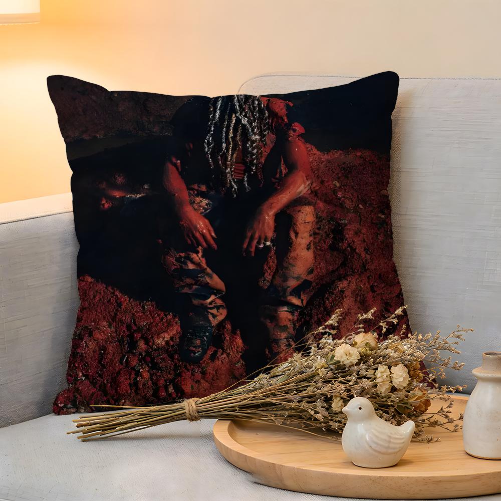 Cushion Cover Linen SkinFriendly Soft Decorative Case for Sofa Home Decor Rapper DDestroy Lonely Pillow cover