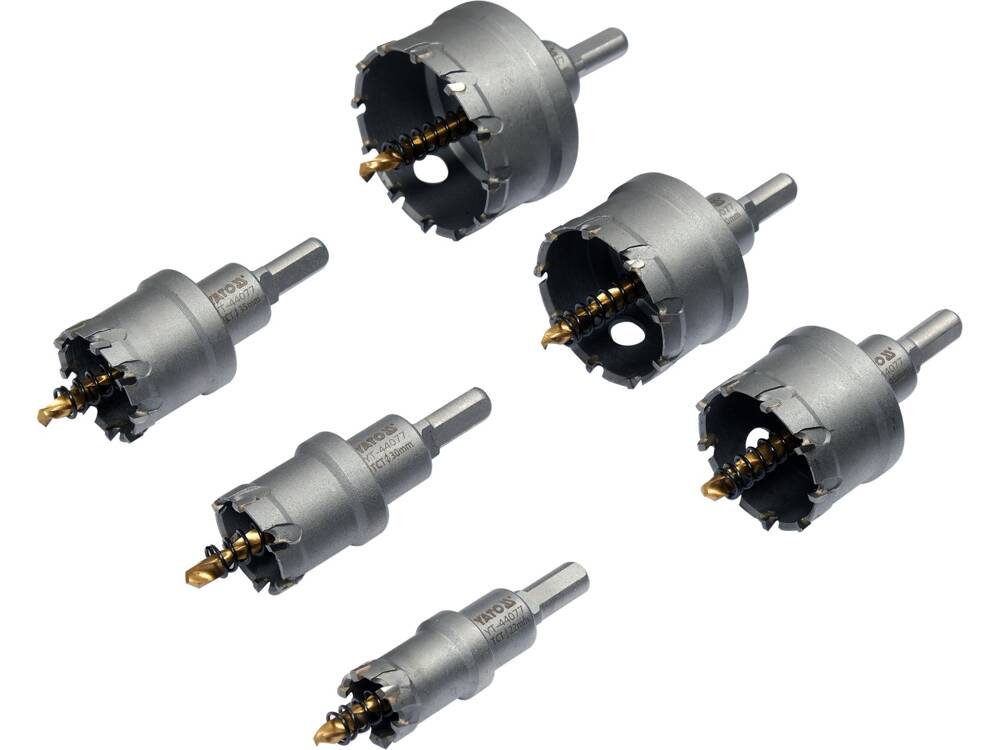 Tct Hole Saw Set For Metal 6 Pcs - Yt-44077