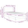 Bed Frame with Mattress and Headboard Blue 80 x 200 cm Velvet