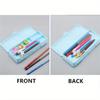1PC Translucent Frosted Pencil Case Student Storage Pencil Case Multifunctional Double-Sided Macaron Double-Sided Pencil Case