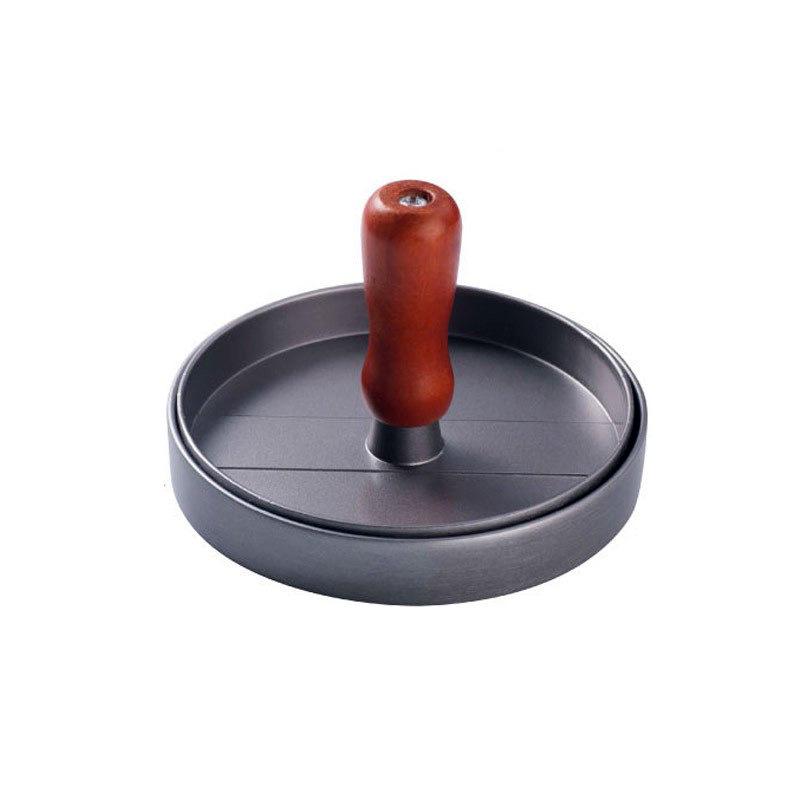 Aluminum Alloy Hamburger Press for Homemade Patties - Single Compartment, Color Box Packaging