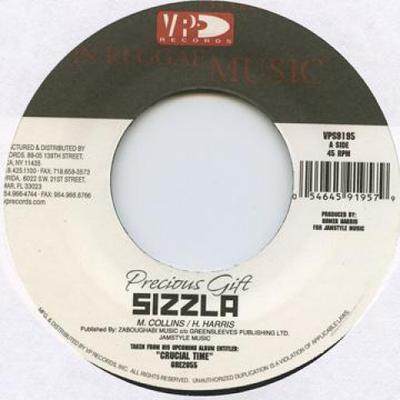 7inch Record SIZZLA - Precious Gift / Crucial Time VP91957 VP 2009 US Reggae, Ska & Dub Used