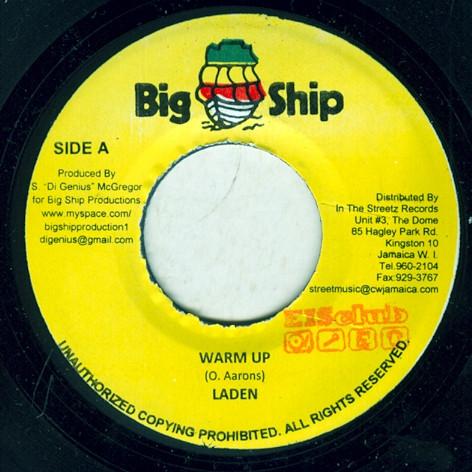 

7inch Record LADEN - Warm Up NONE Big Ship 2009 Jamaica Reggae, Ska & Dub Used