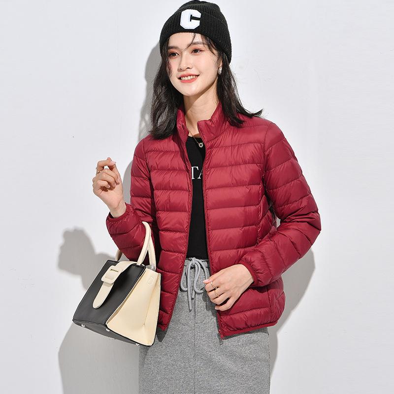 

Элегантная тонкая куртка-пуховик для женщин, легкая, легкая, укороченная куртка для улицы, осенне-зимняя, удобная, индивидуальная одежда XL