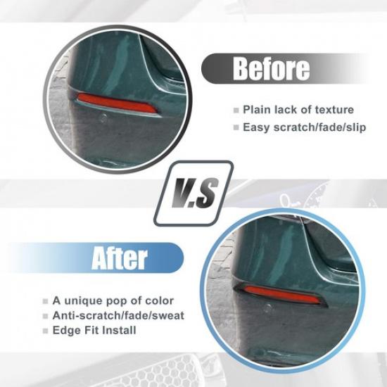 2pcs for Honda Civic 11th  Rear Fog Lights Lamp Frame Cover Overlay Bezel