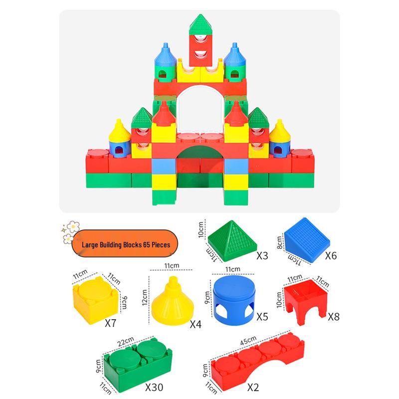 Large Building Blocks for Kindergarten: Educational Construction Toys for Classroom and Play Areas