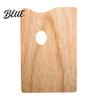 Professional Grade Painting Artist with Paint Square Palette Tray Wooden Oval Shaped Large Palette Thumb Hole for Acrylic Watercolor